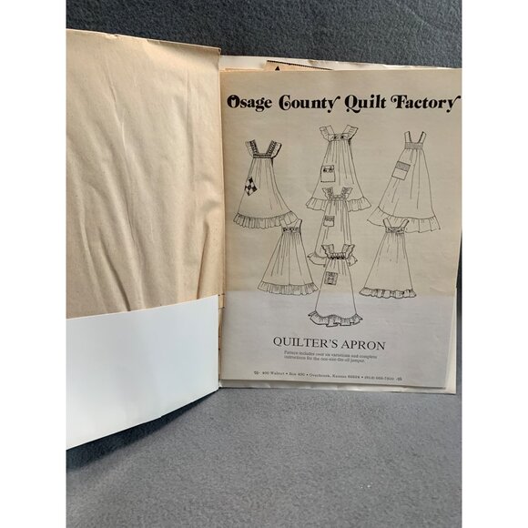 Osage County Quilt Factory Quilter's Misses Apron Sewing Pattern OCQF-QA - Picture 4 of 6